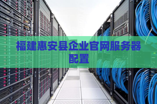 福建惠安县企业官网服务器配置