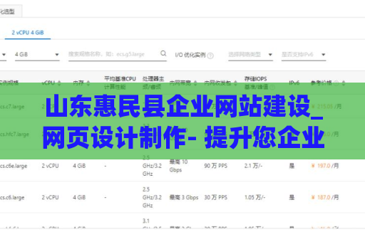 山东惠民县企业网站建设_网页设计制作- 提升您企业的线上形象