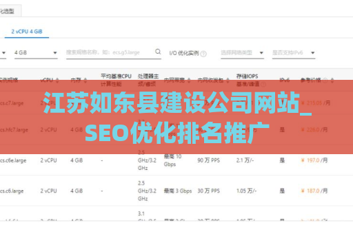 江苏如东县建设公司网站_SEO优化排名推广