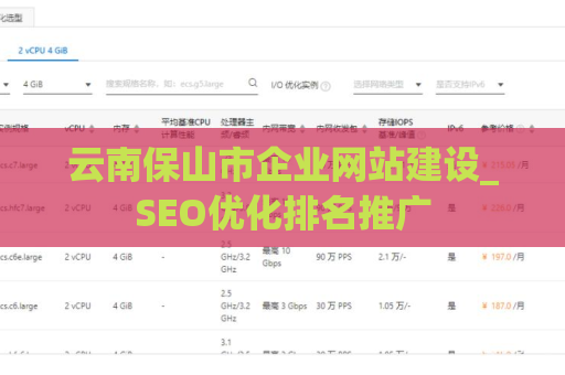 云南保山市企业网站建设_SEO优化排名推广