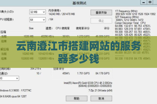 云南澄江市搭建网站的服务器多少钱